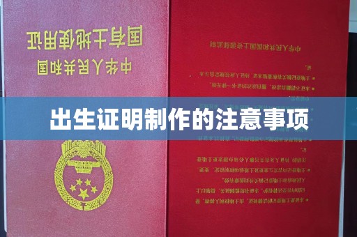 三江出生证明制作的注意事项
