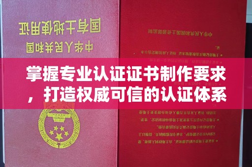 三江掌握专业认证证书制作要求，打造权威可信的认证体系