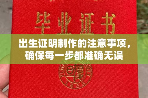 三江出生证明制作的注意事项，确保每一步都准确无误